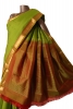 Traditional Contrast Wedding South Silk Saree